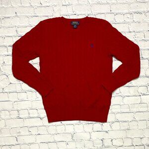 Polo Ralph Lauren Cable-Knit Cotton Sweater, Size L (14-16)